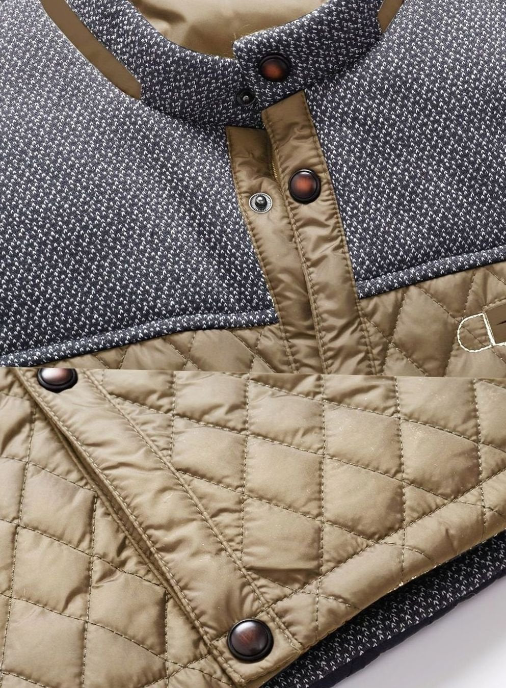 Elijah | Men's Quilted Stand-Collar Lightweight Zip Jacket