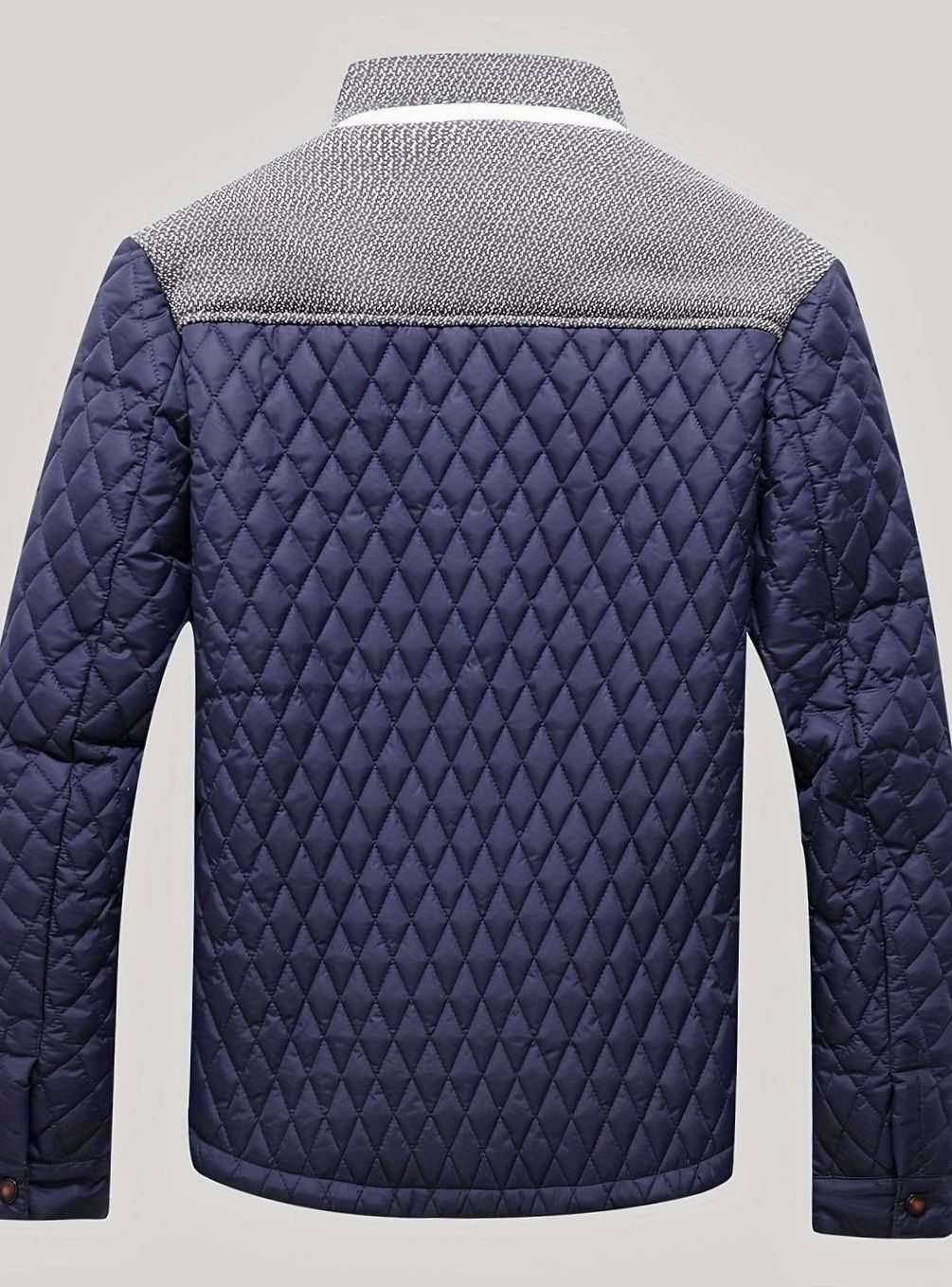 Elijah | Men's Quilted Stand-Collar Lightweight Zip Jacket