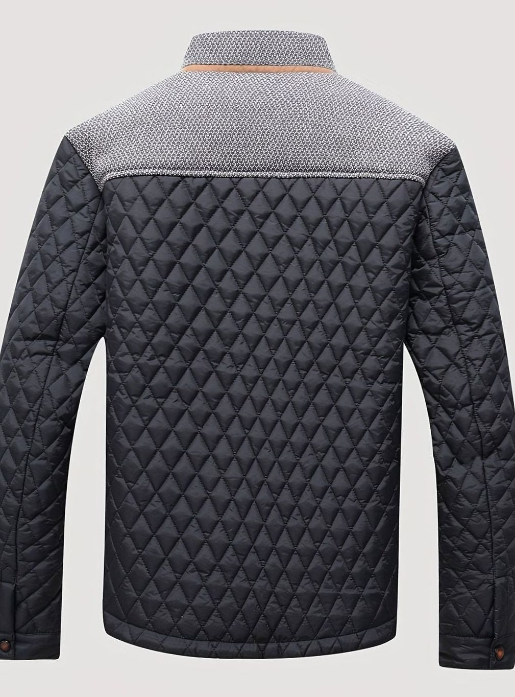 Elijah | Men's Quilted Stand-Collar Lightweight Zip Jacket