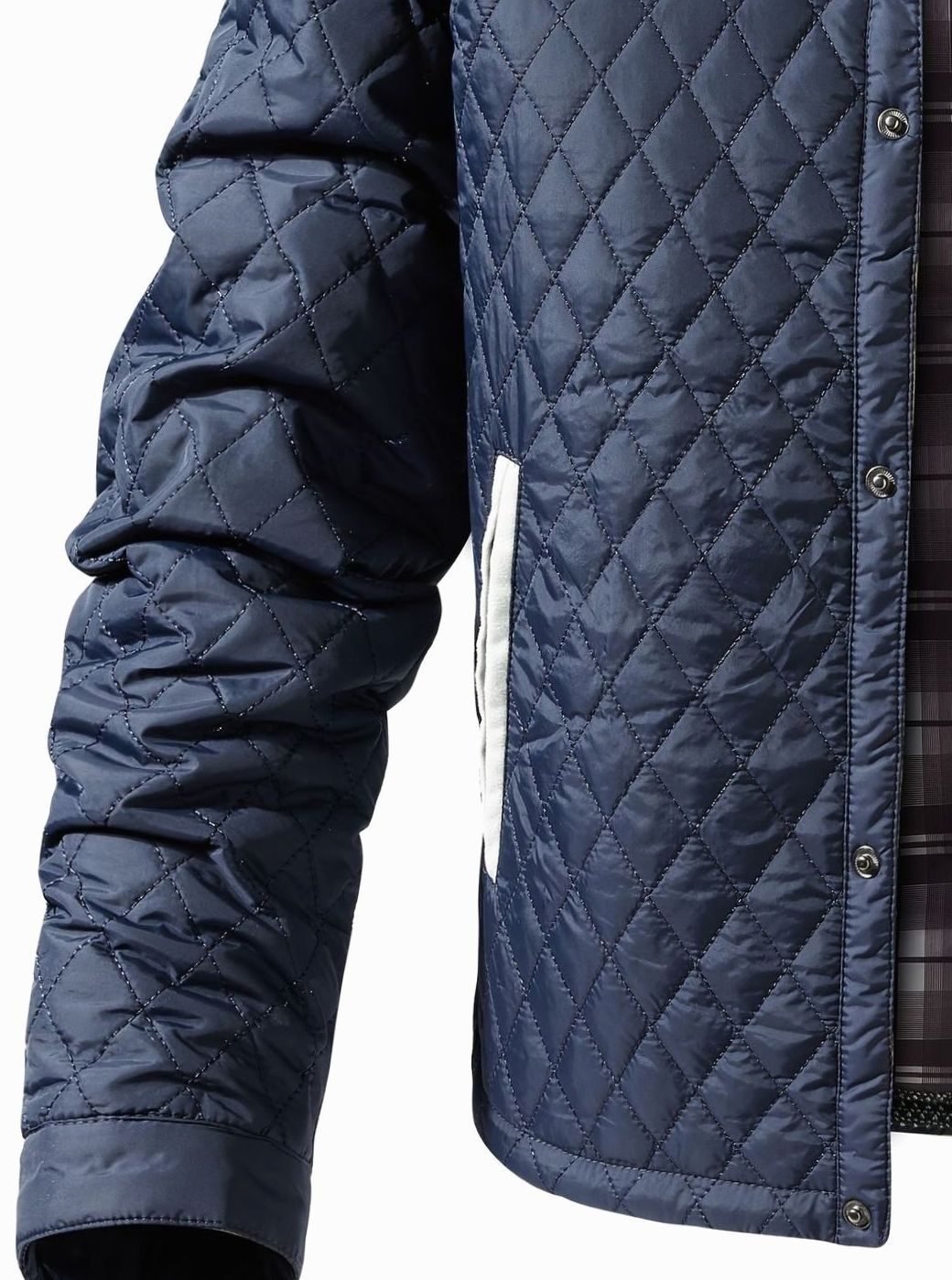 Elijah | Men's Quilted Stand-Collar Snap-Front Insulated Jacket