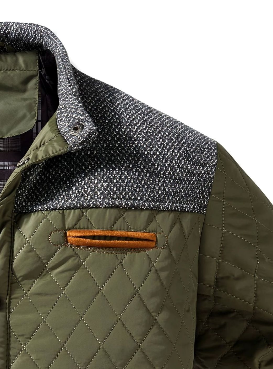 Elijah | Men's Quilted Stand-Collar Snap-Front Insulated Jacket