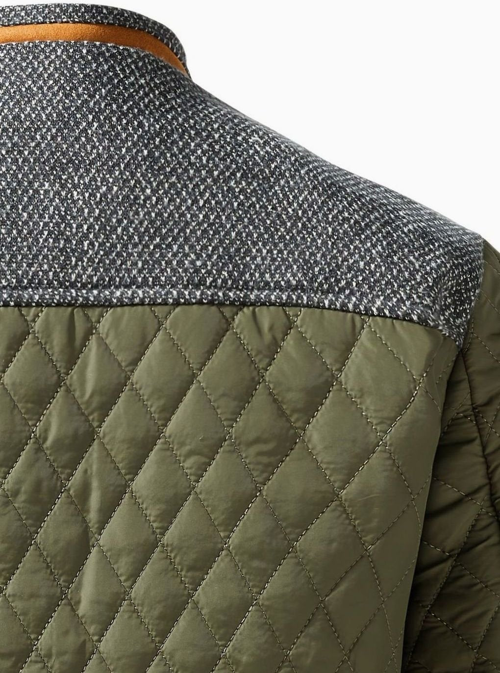 Elijah | Men's Quilted Stand-Collar Snap-Front Insulated Jacket