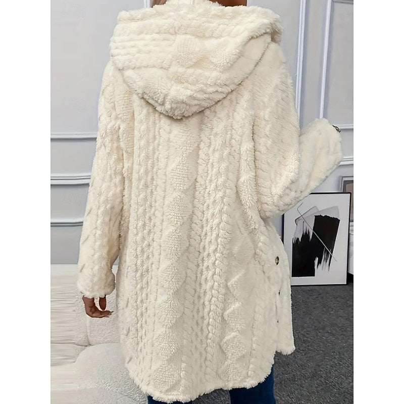 Emma | Women's Jacket with Hood and Textured Surface