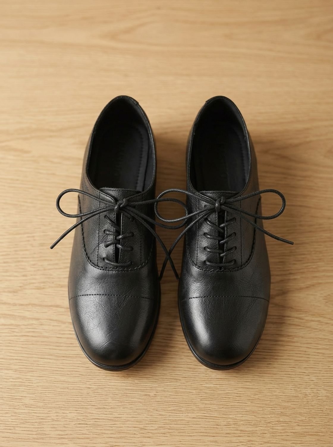Emma | Women's Leather Lace-Up Cap Toe Oxford Flat Shoes