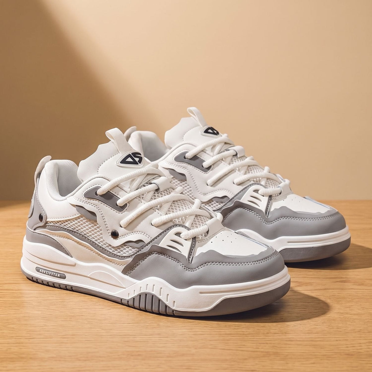 Ethan | Men's Chunky Low-Top Lace-Up Casual Sneakers