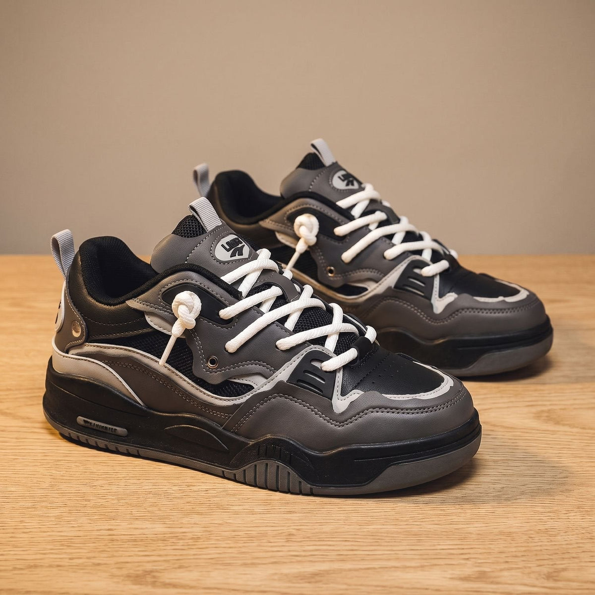 Ethan | Men's Chunky Low-Top Lace-Up Casual Sneakers