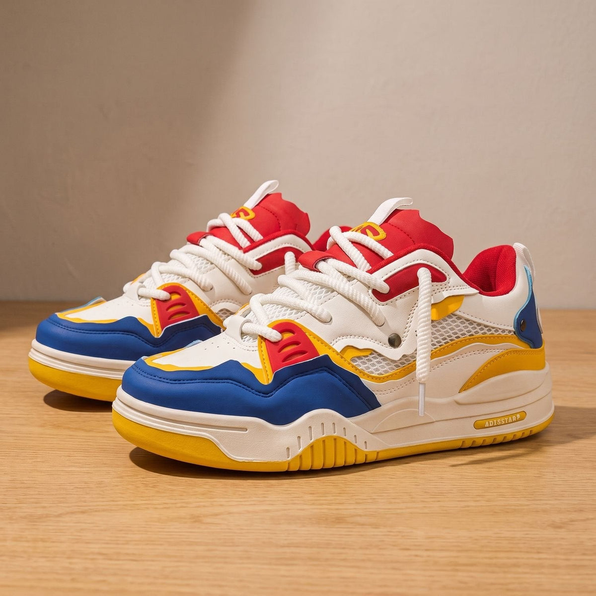 Ethan | Men's Chunky Low-Top Lace-Up Casual Sneakers