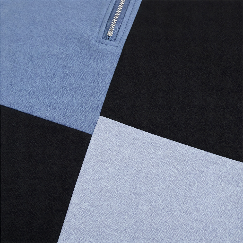 Evangeline | Women's Sweatshirt with Half-Zip and Paneled Design