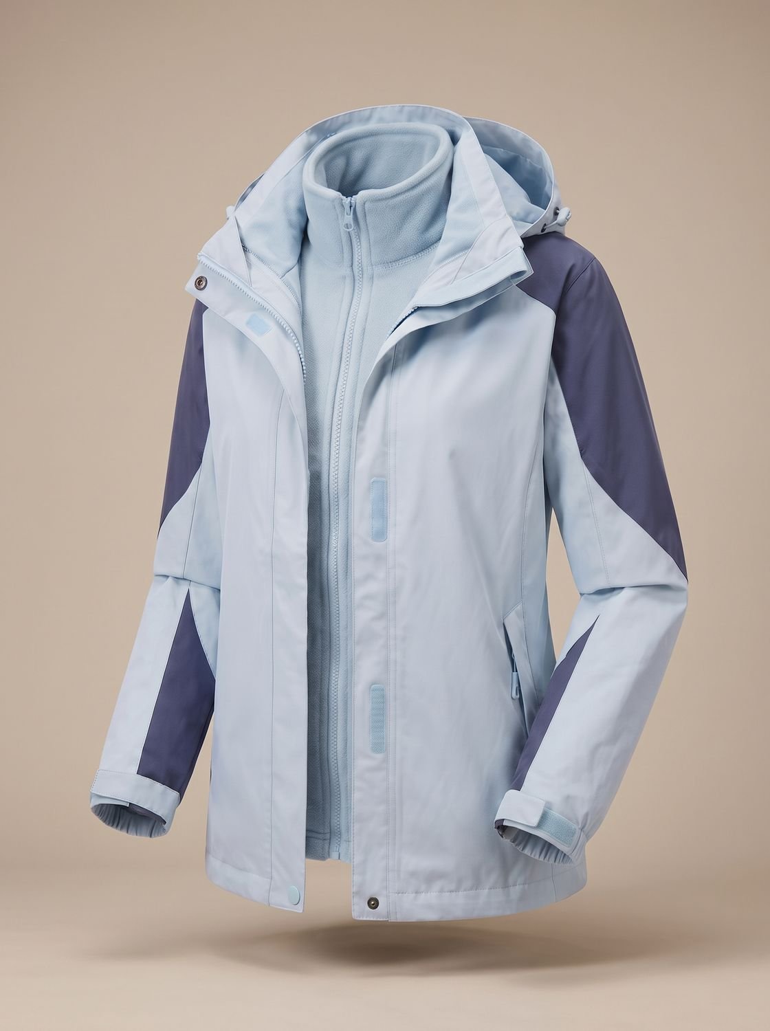 Evelyn | Women's 2-in-1 Hooded Softshell Fleece Outdoor Jacket