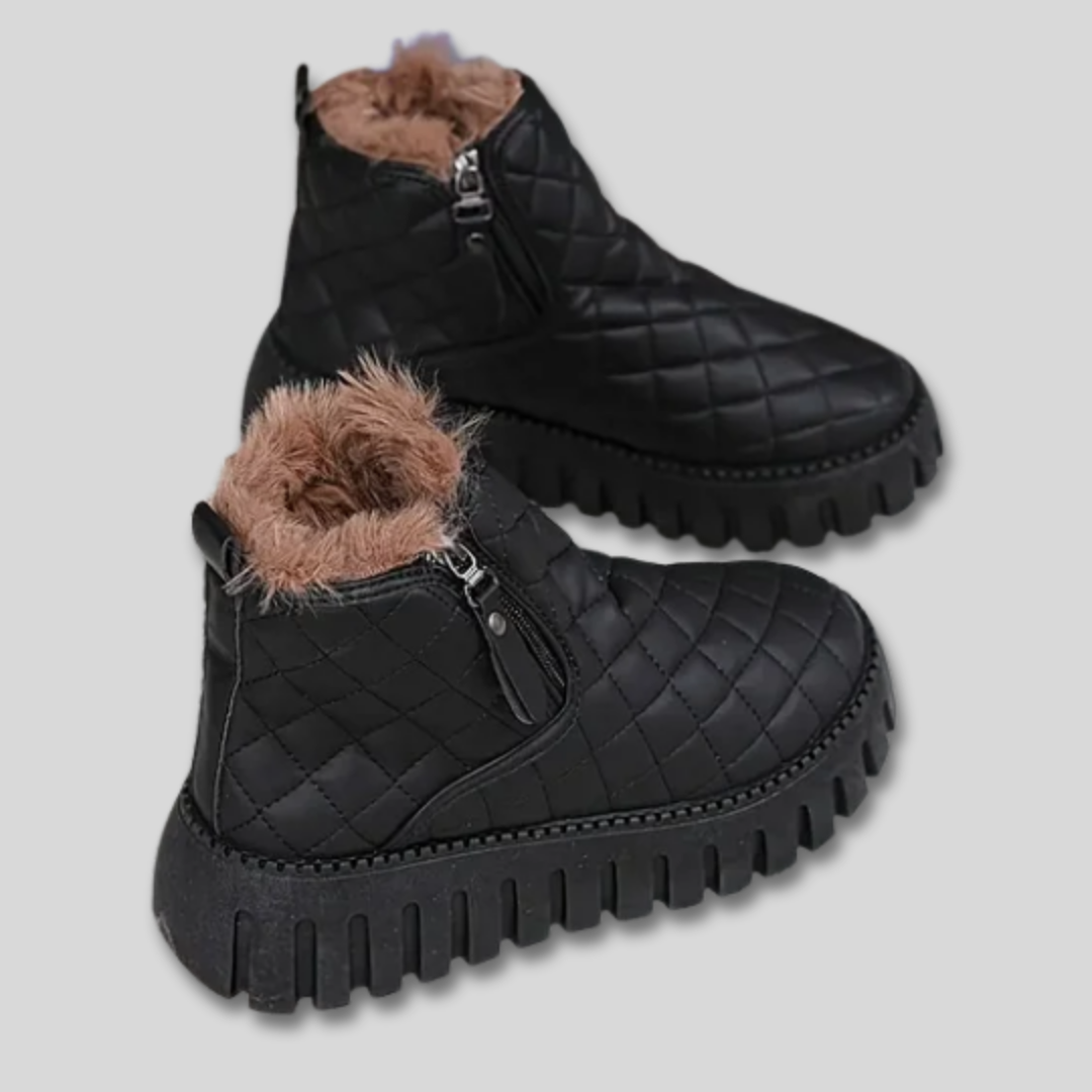 Fabienne | Women's Quilted Puffer Platform Winter Boots