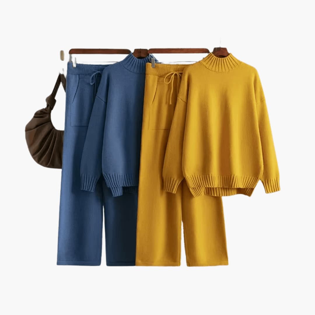 Faustine | Women's Mock Neck Sweater Set