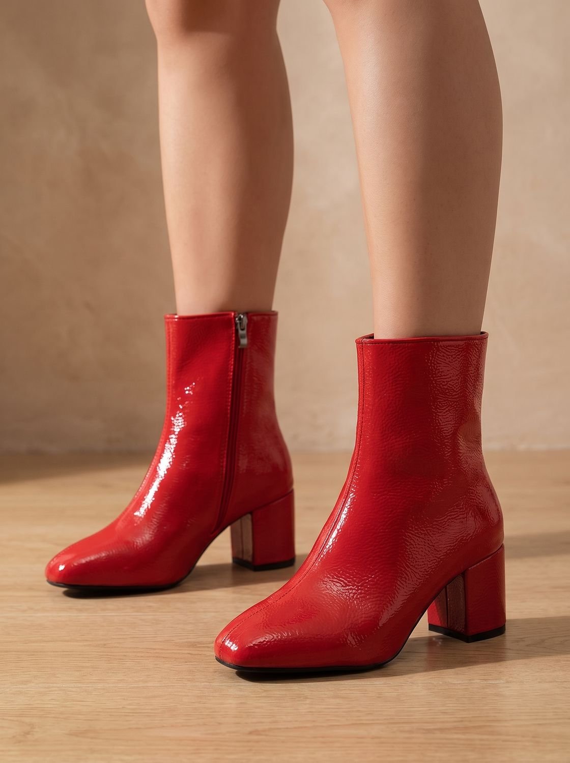Grace | Women's Pointed-Toe Block-Heel Side-Zip Ankle Boots