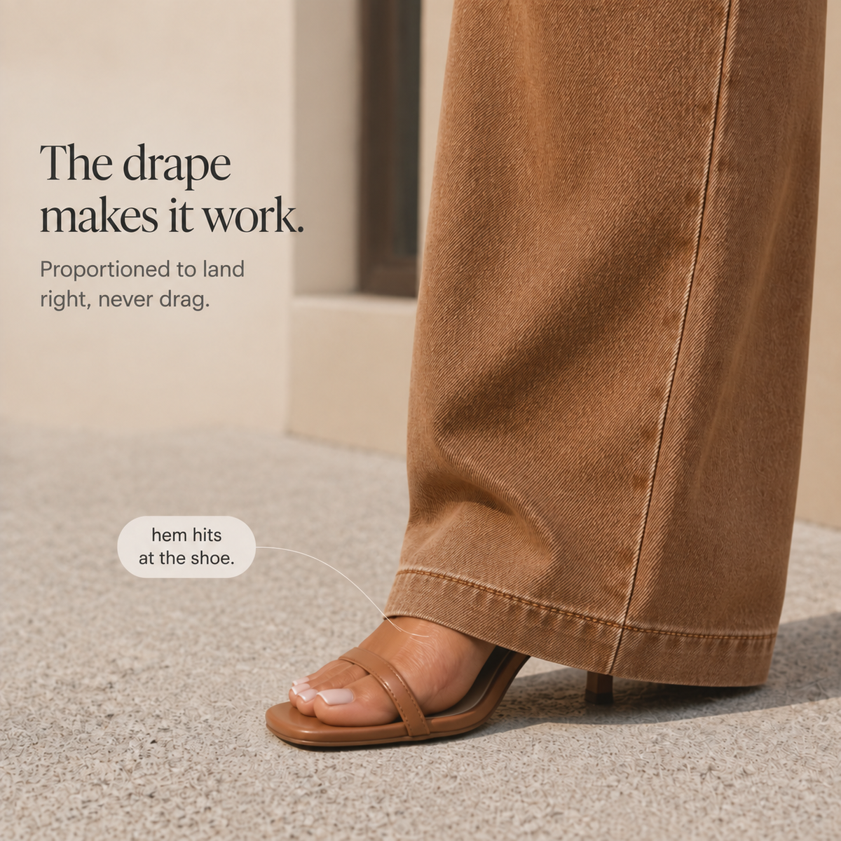 Hannah | Women's Pants with High-Rise and Wide-Leg Fit