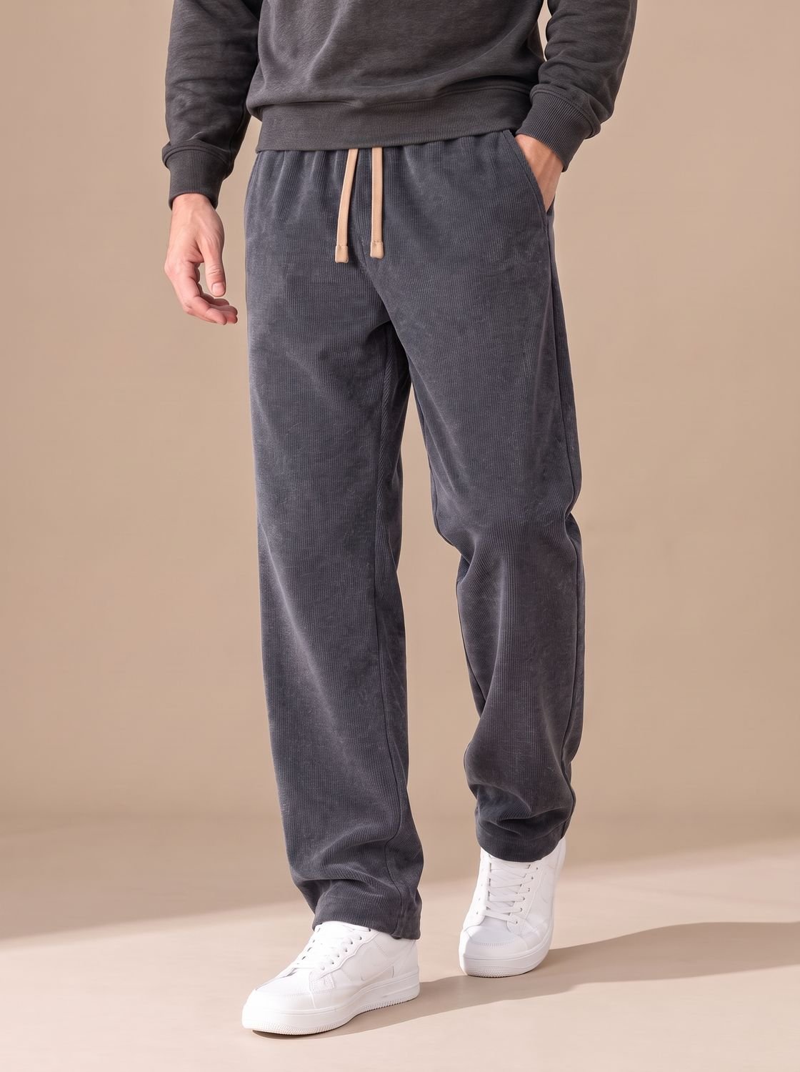 Henry | Men's Relaxed Straight-Leg Corduroy Drawstring Pants