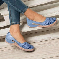 Slip-On Flats For Women With Breathable Mesh And Wide Toe Box