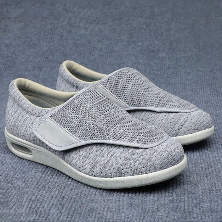 Wide Shoes For Feet That Swell With Adjustable Straps, Removable Memory Insoles