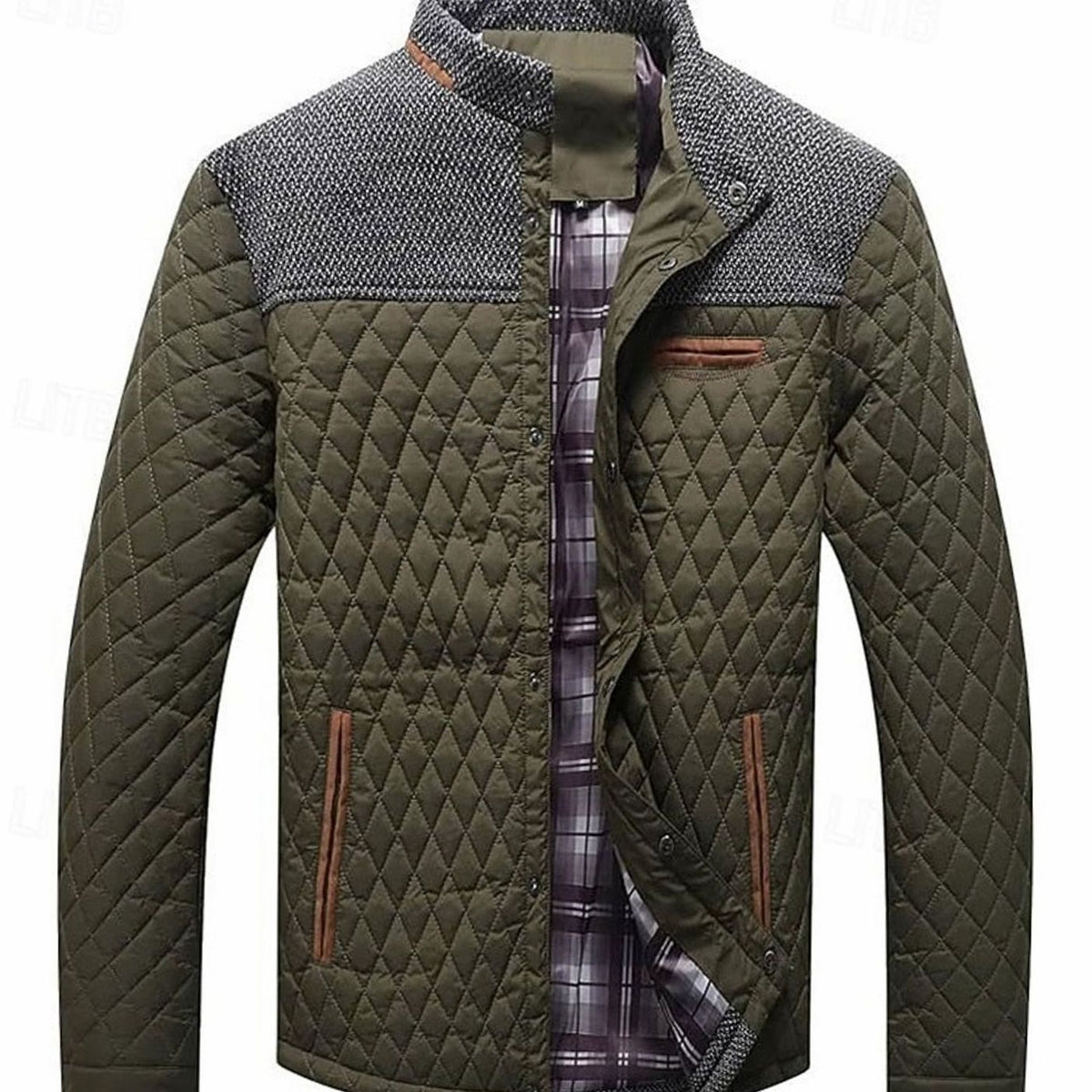 Jackson | Men's Quilted Stand-Collar Button-Front Jacket