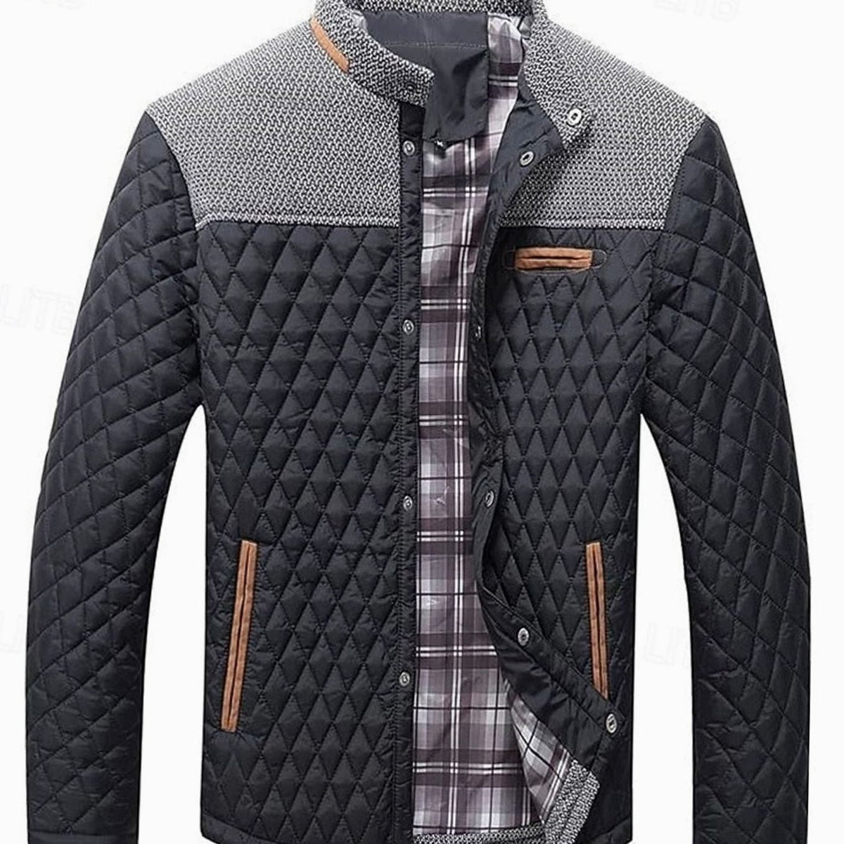 Jackson | Men's Quilted Stand-Collar Button-Front Jacket