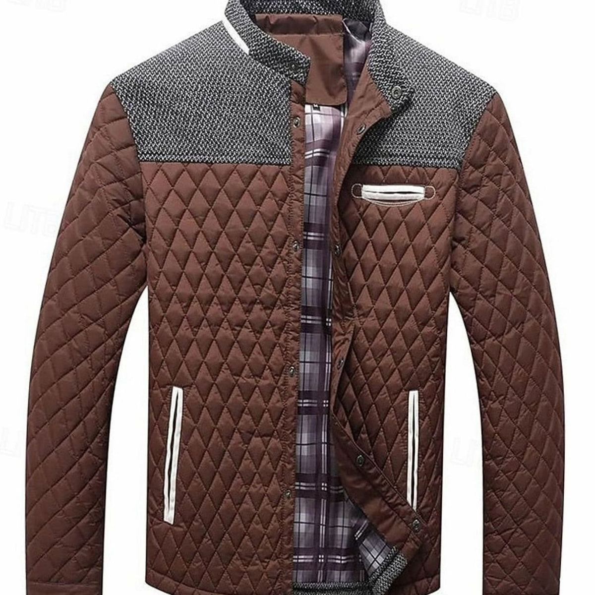 Jackson | Men's Quilted Stand-Collar Button-Front Jacket