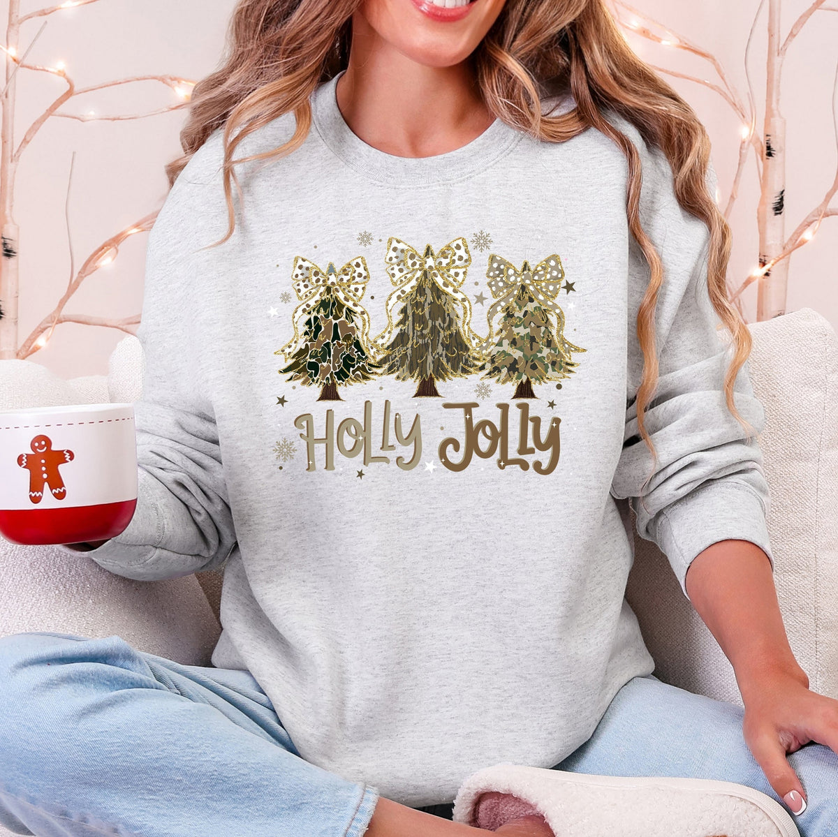 Jolly Camo Christmas Tree Sweatshirt