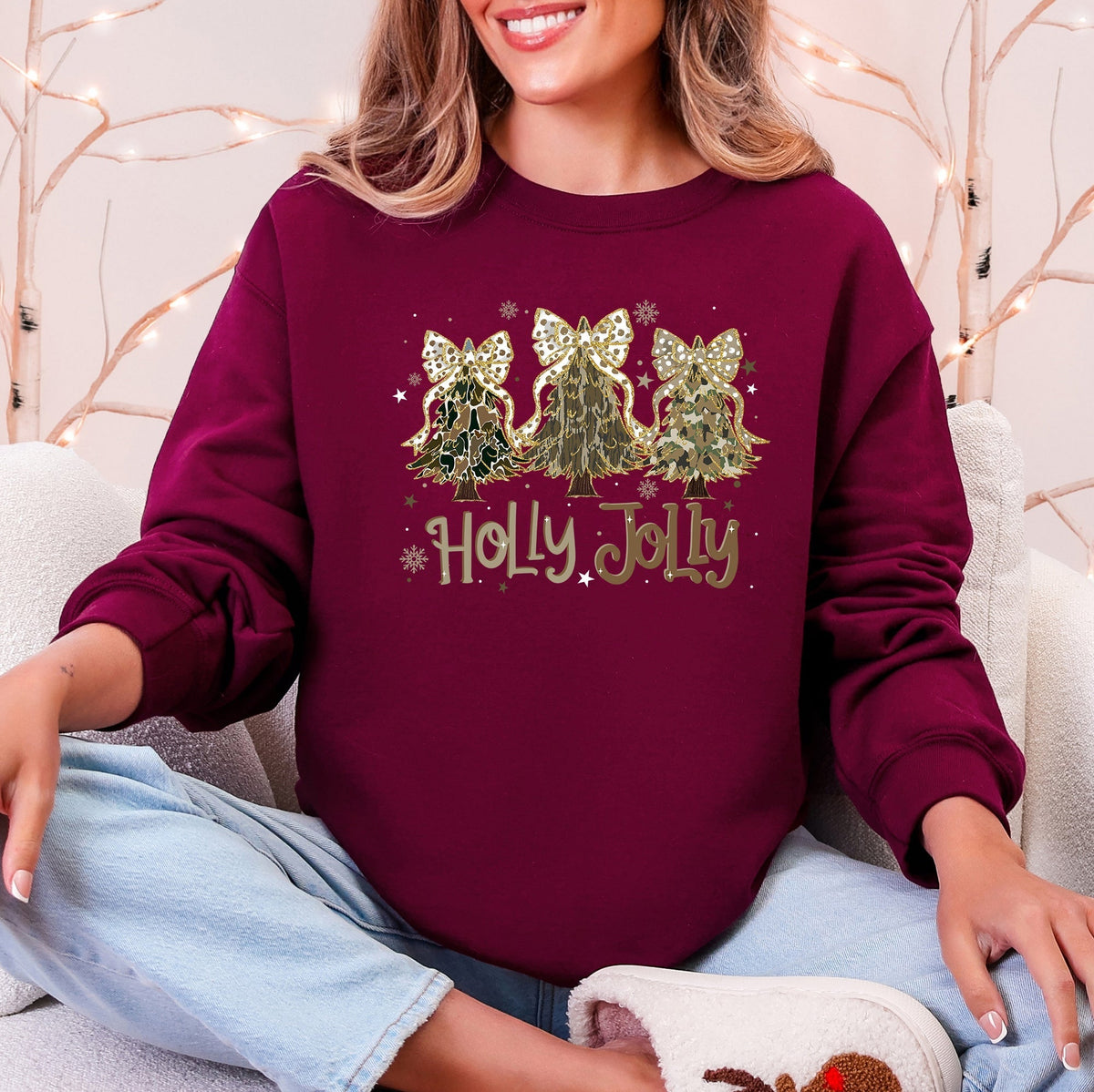 Jolly Camo Christmas Tree Sweatshirt