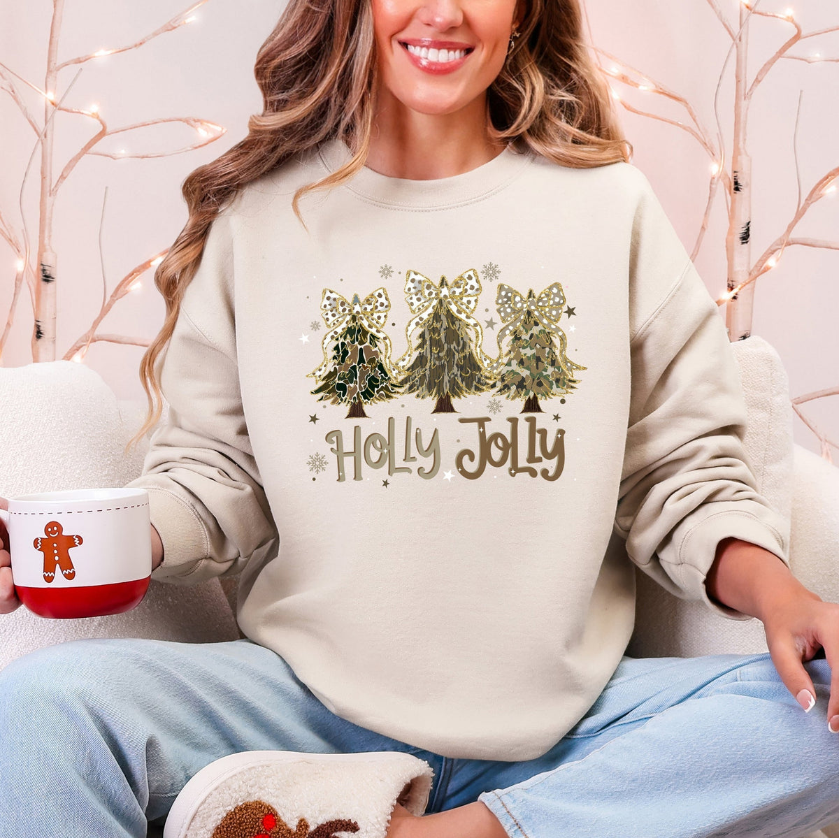 Jolly Camo Christmas Tree Sweatshirt