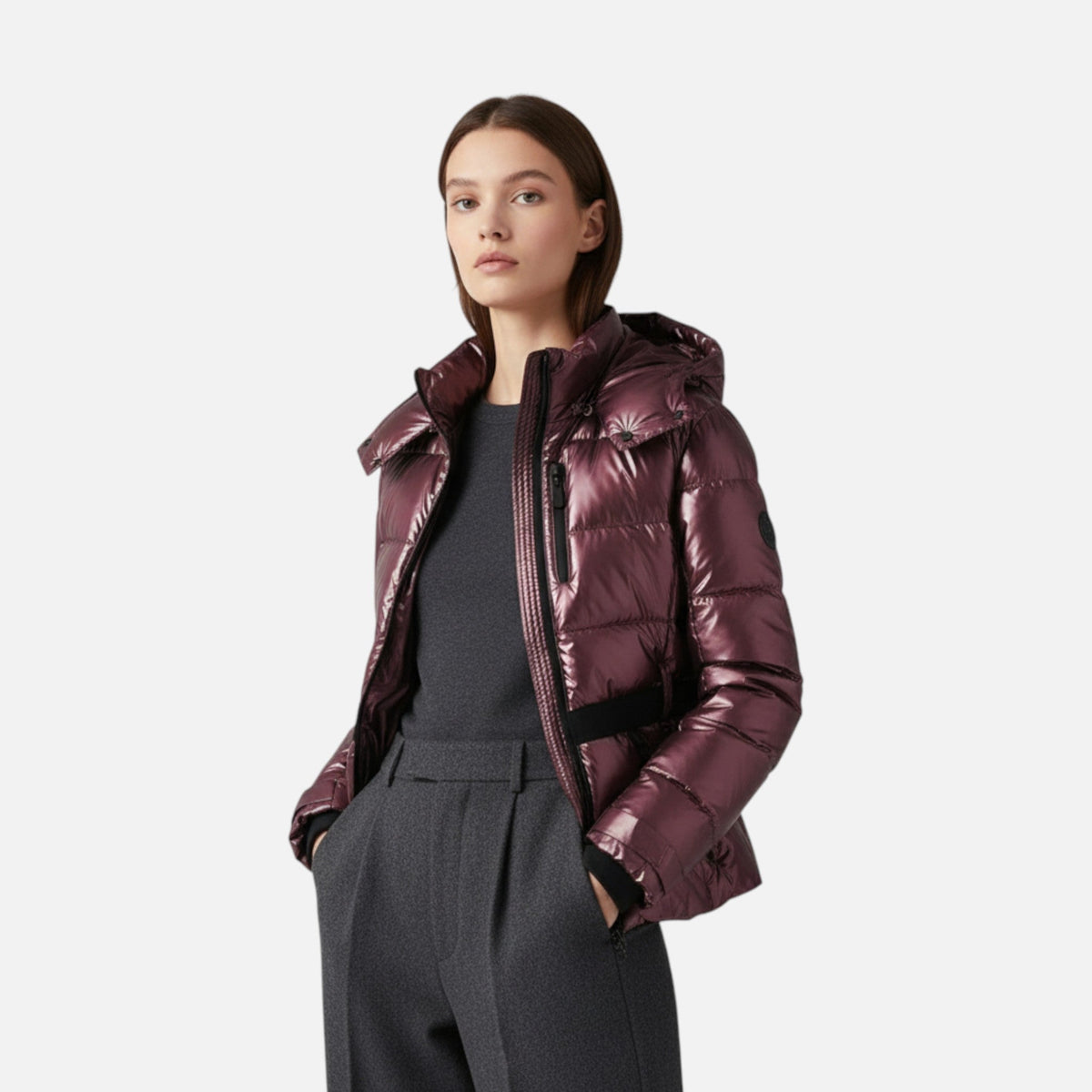 Josephine | Women's Belted Hooded Fitted Ski Jacket
