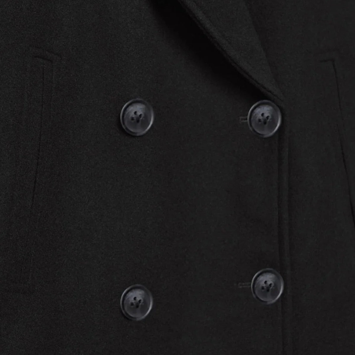 Josephine | Women's Cropped Double-Breasted Wool Peacoat