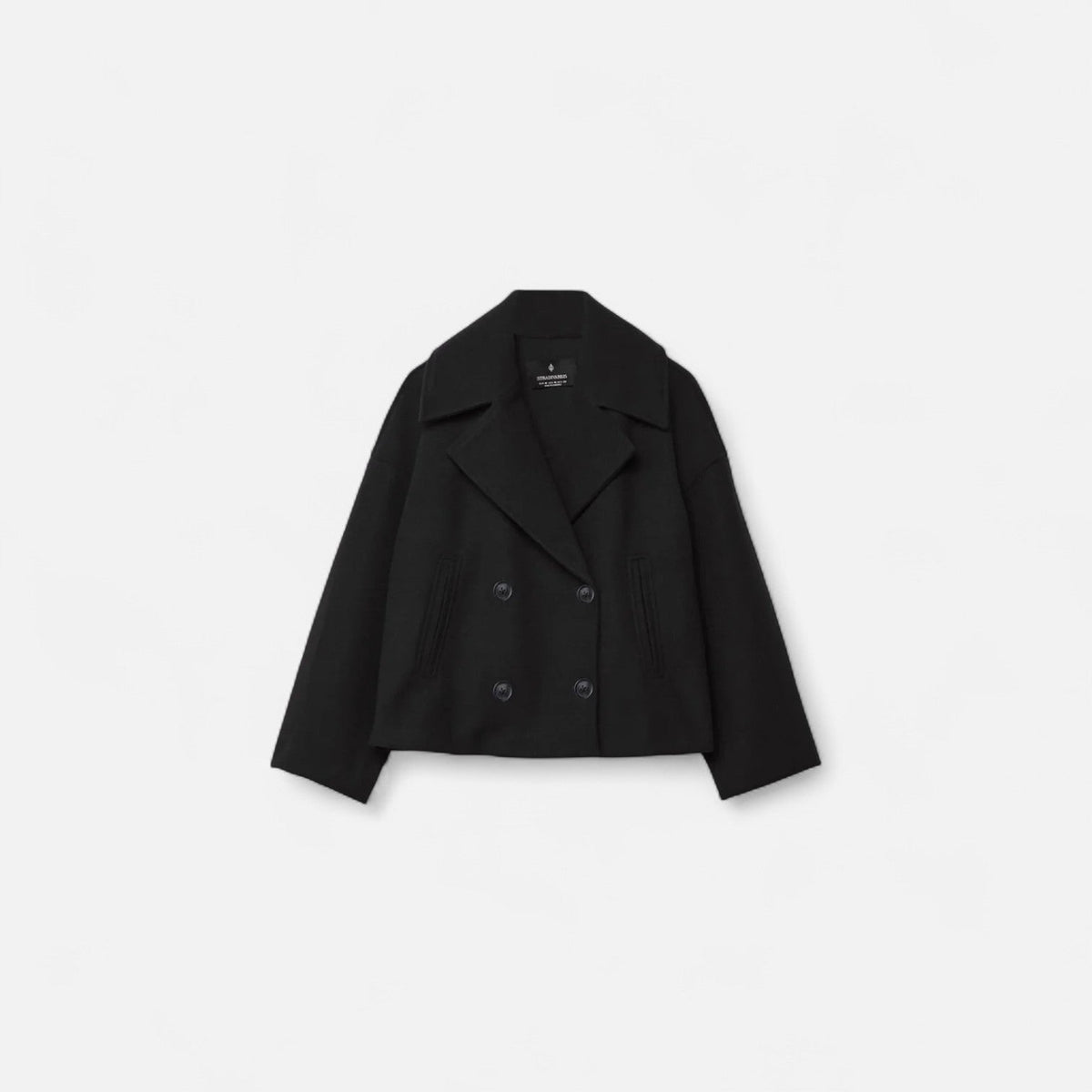 Josephine | Women's Cropped Double-Breasted Wool Peacoat