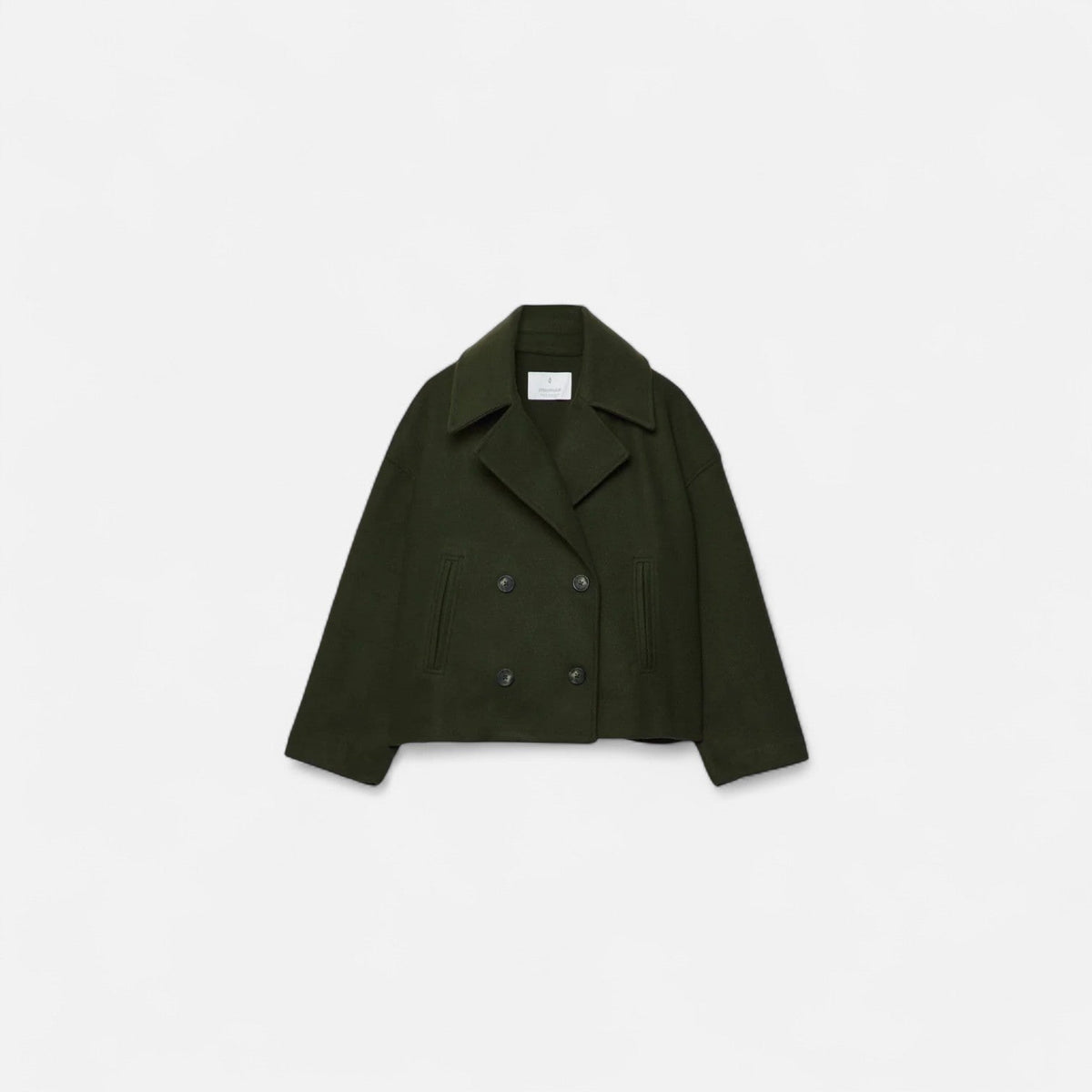 Josephine | Women's Cropped Double-Breasted Wool Peacoat
