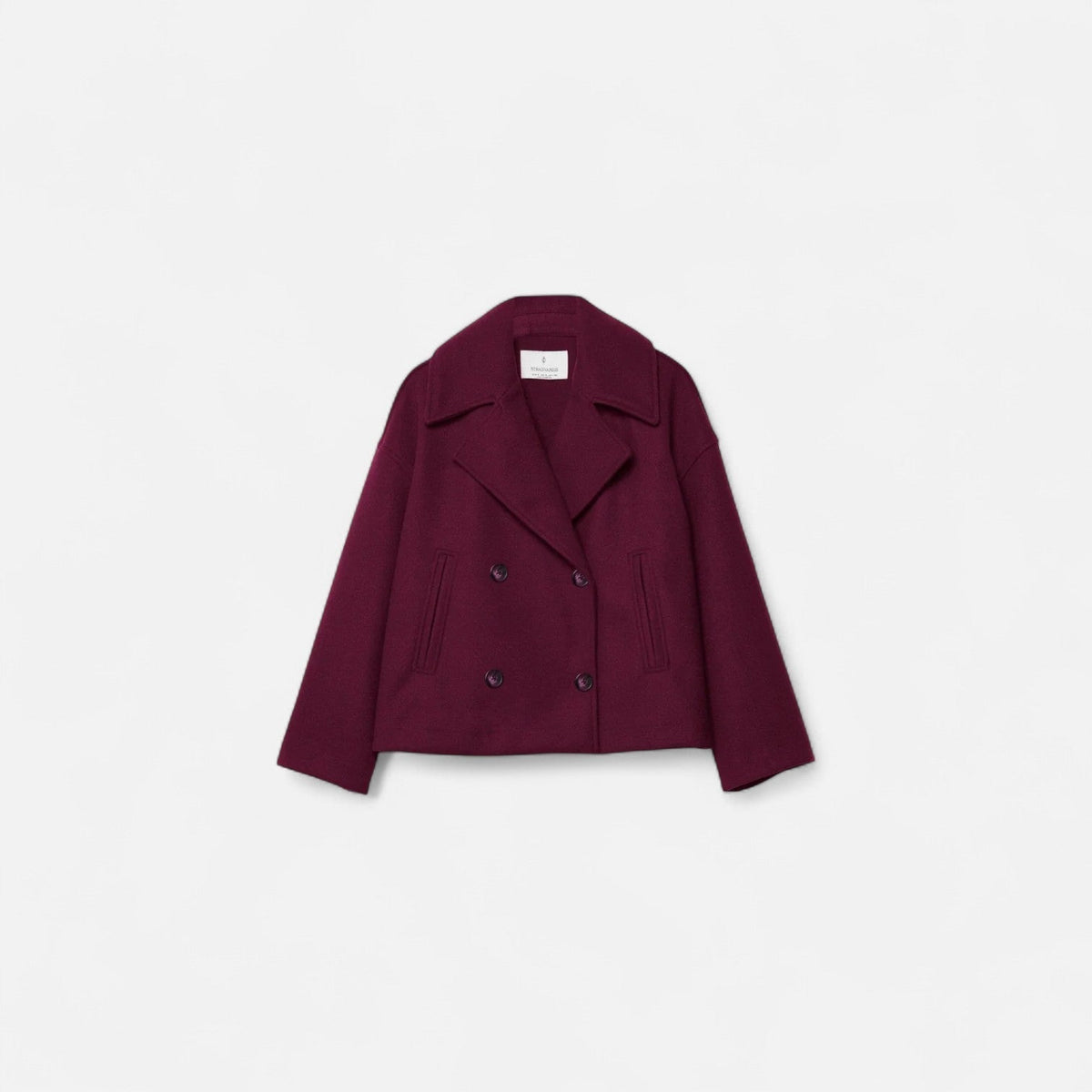 Josephine | Women's Cropped Double-Breasted Wool Peacoat