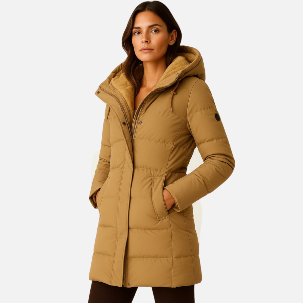 Josephine | Women's Hooded Faux Fur Long Puffer Coat