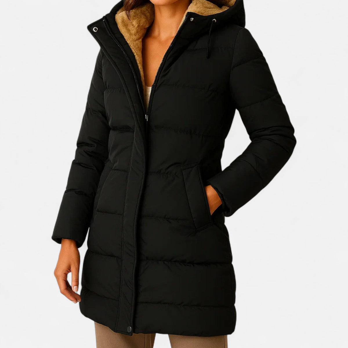 Josephine | Women's Hooded Faux Fur Long Puffer Coat