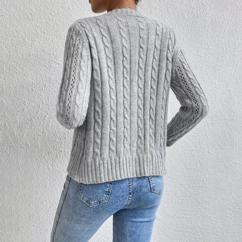 Juniper | Women's Cropped Cable Knit Cardigan
