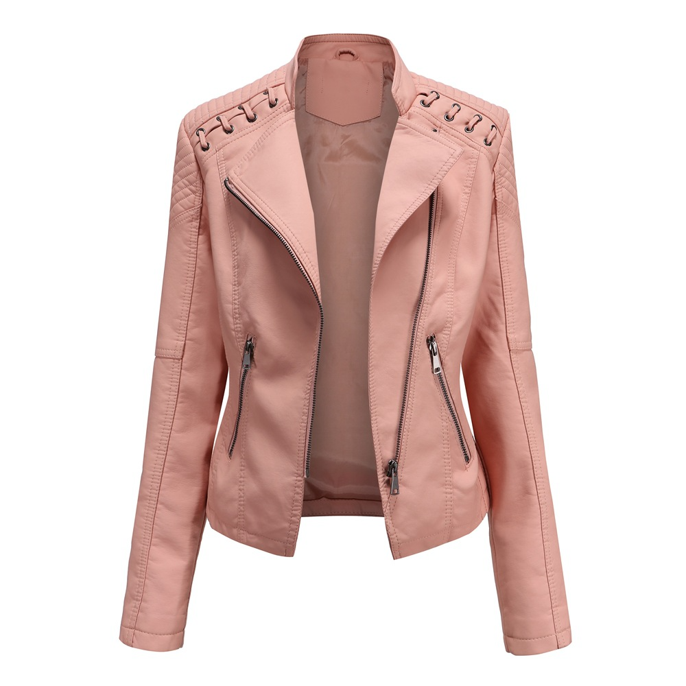 Juniper | Women's Moto Zip Front Faux Leather Jacket