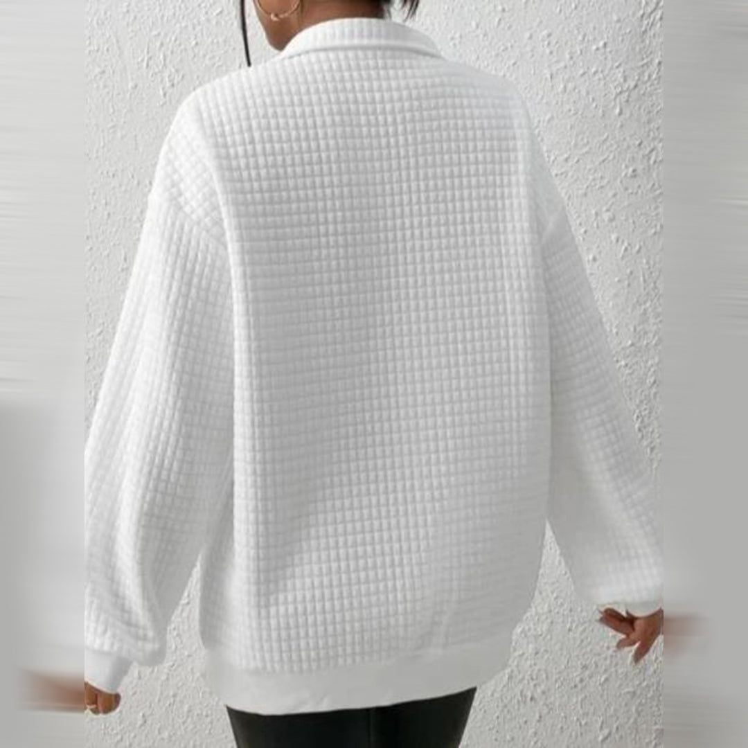Juniper | Women's Quarter Zip Collared Sweater
