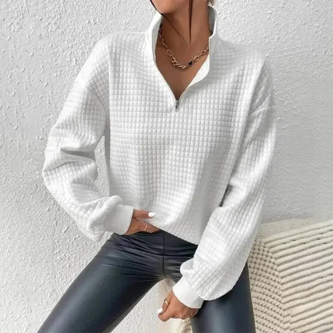 Juniper | Women's Quarter Zip Collared Sweater