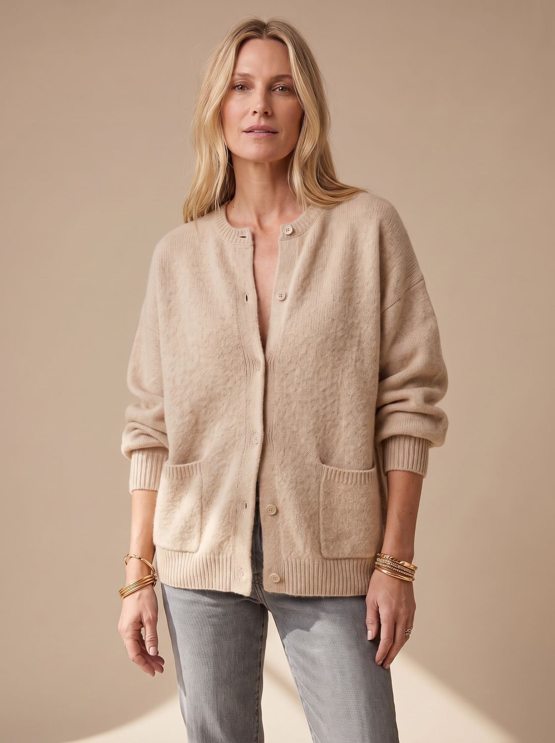 Layla | Women's Oversized Button-Up Knit Cardigan Sweater