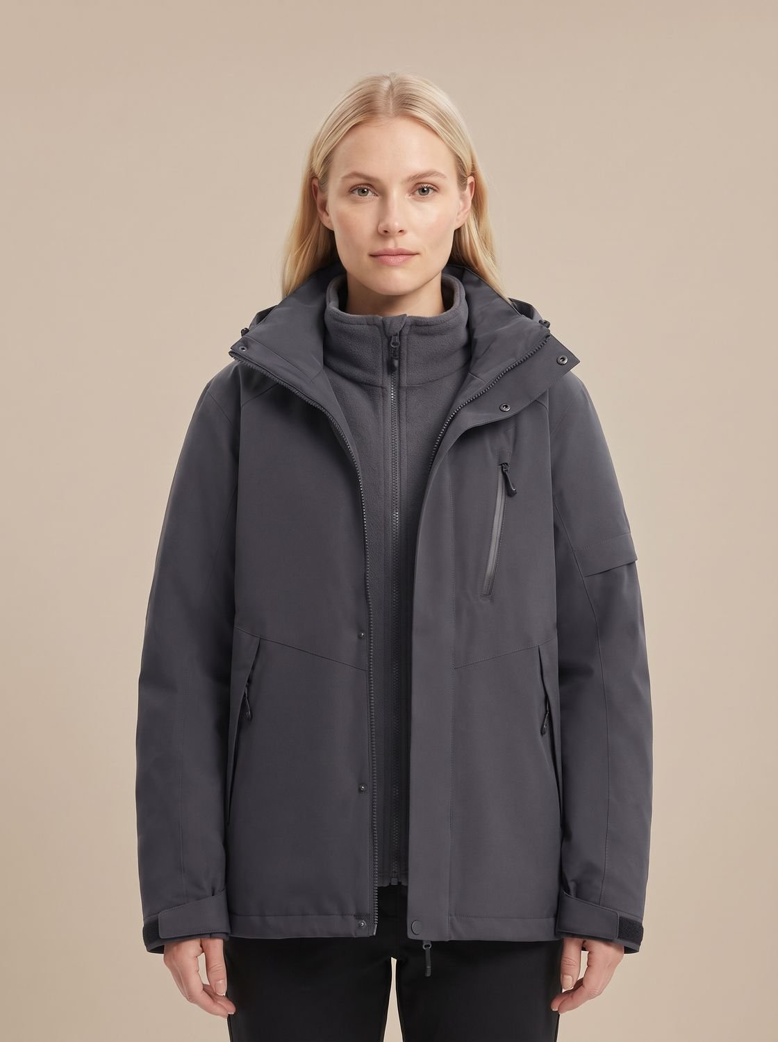 Layla | Women's Waterproof Hooded Fleece-Lined Winter Jacket