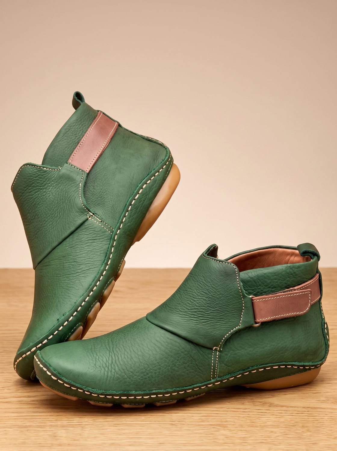 Luna | Women's Orthopedic Ankle Boots Slip-On Flat Booties