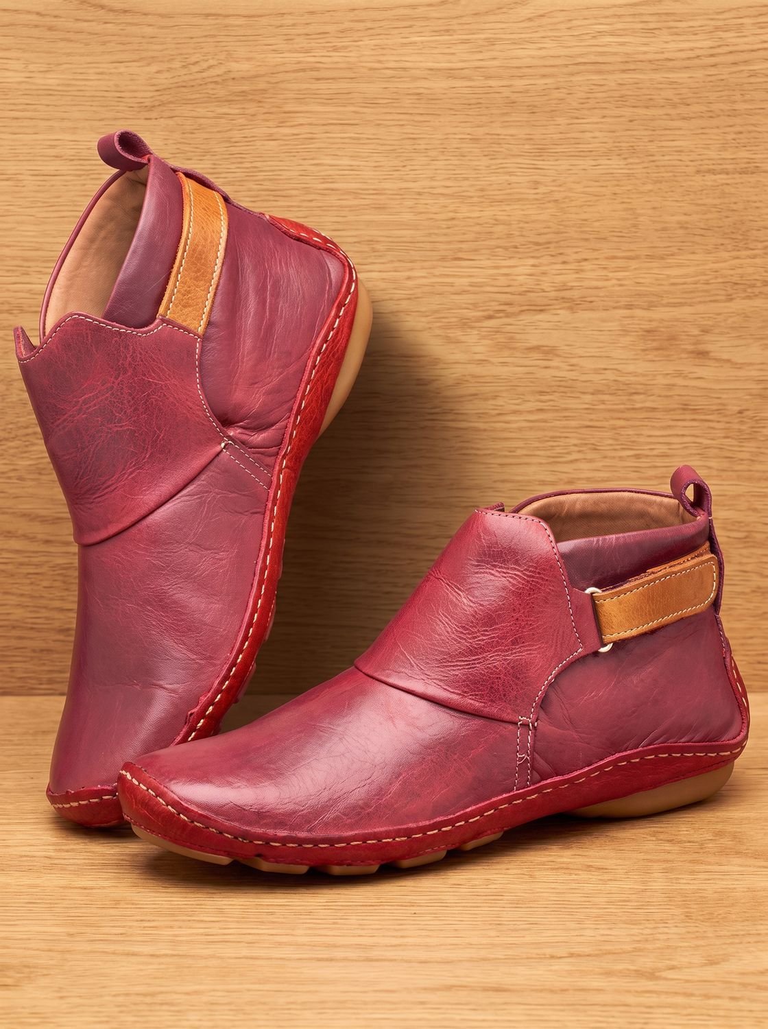 Luna | Women's Orthopedic Ankle Boots Slip-On Flat Booties