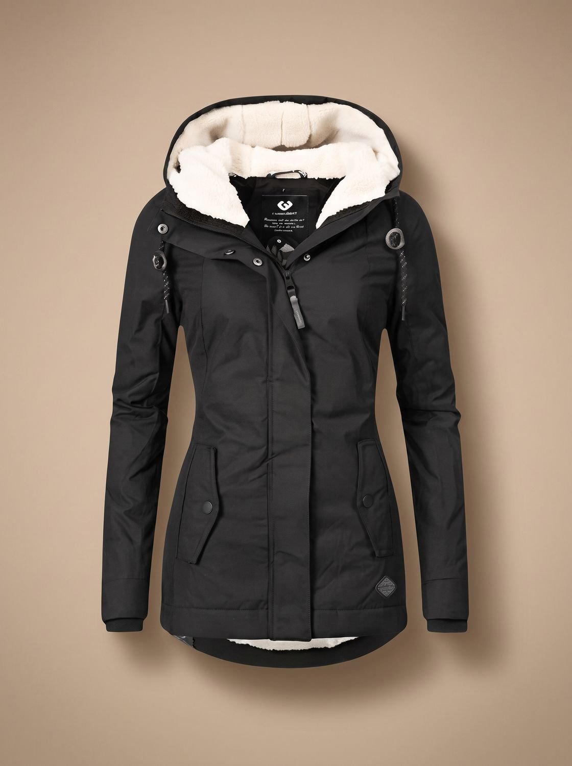 Madison | Women's Fleece-Lined Waterproof Hooded Zip-Up Jacket