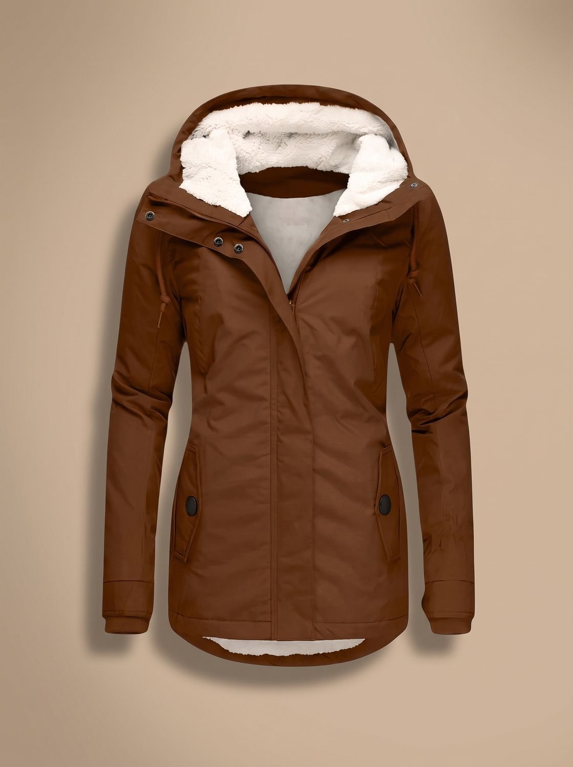 Madison | Women's Fleece-Lined Waterproof Hooded Zip-Up Jacket