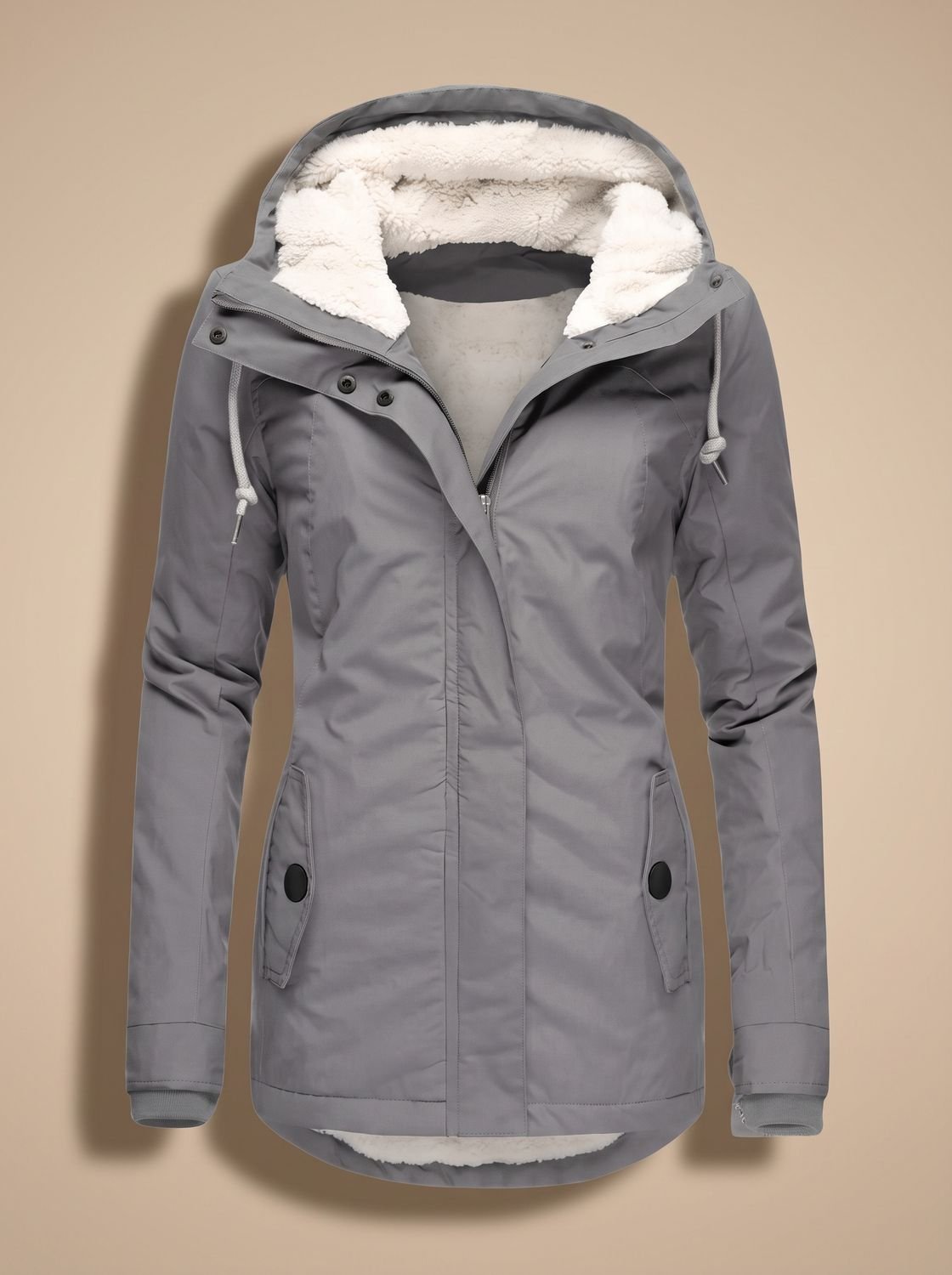 Madison | Women's Fleece-Lined Waterproof Hooded Zip-Up Jacket