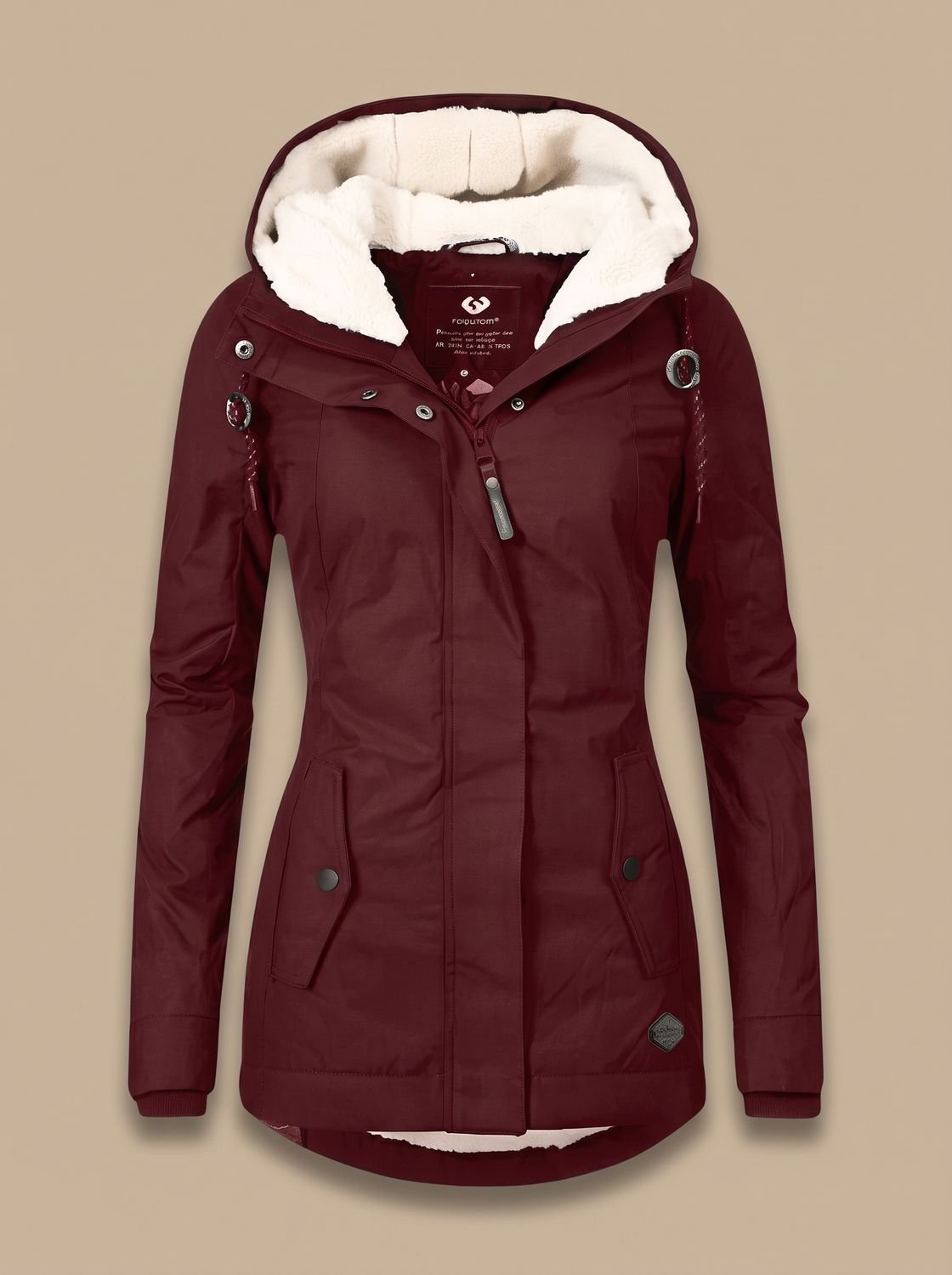Madison | Women's Fleece-Lined Waterproof Hooded Zip-Up Jacket