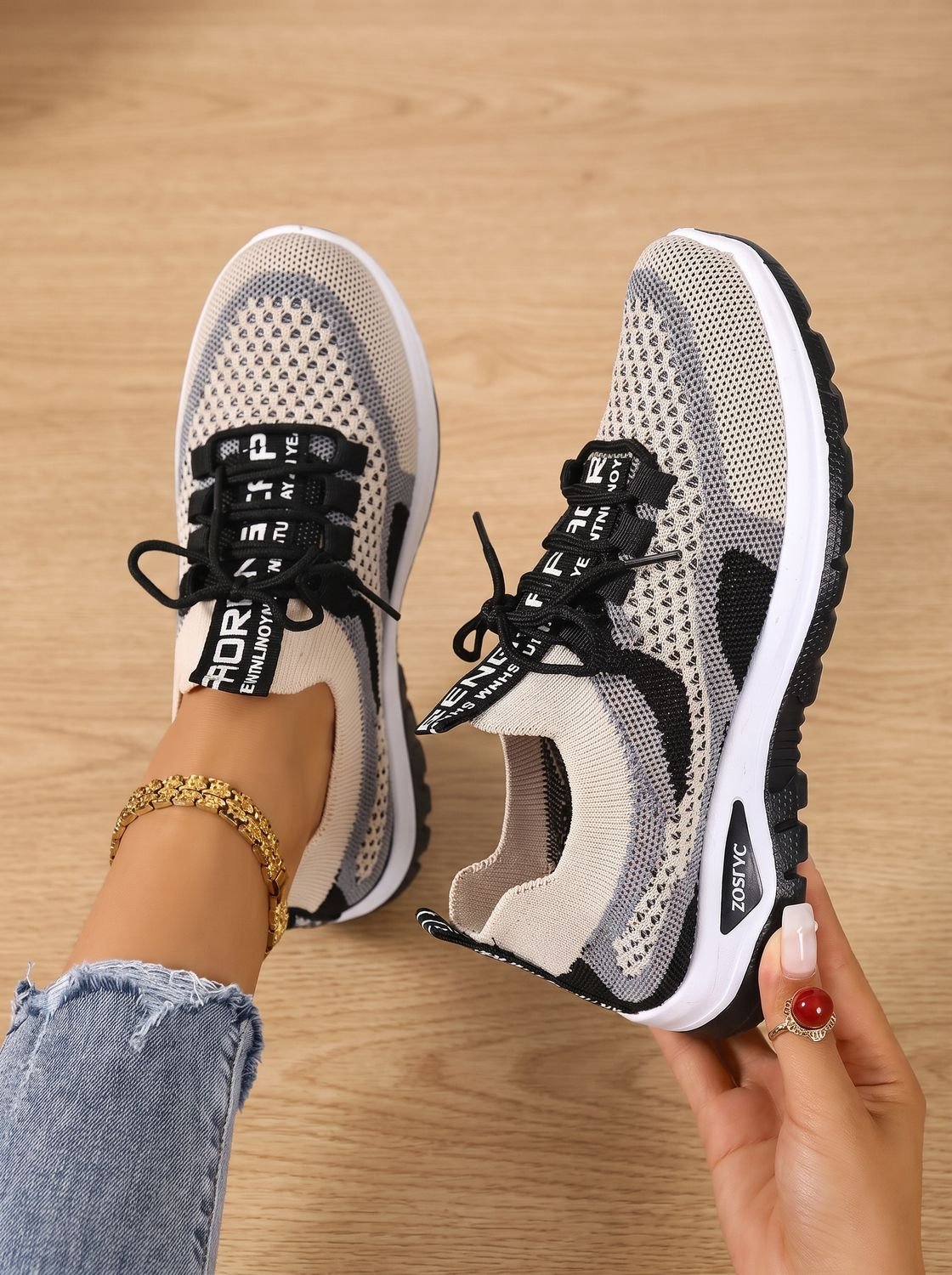 Madison | Women's Orthopedic Lace-Up Breathable Mesh Walking Sneakers