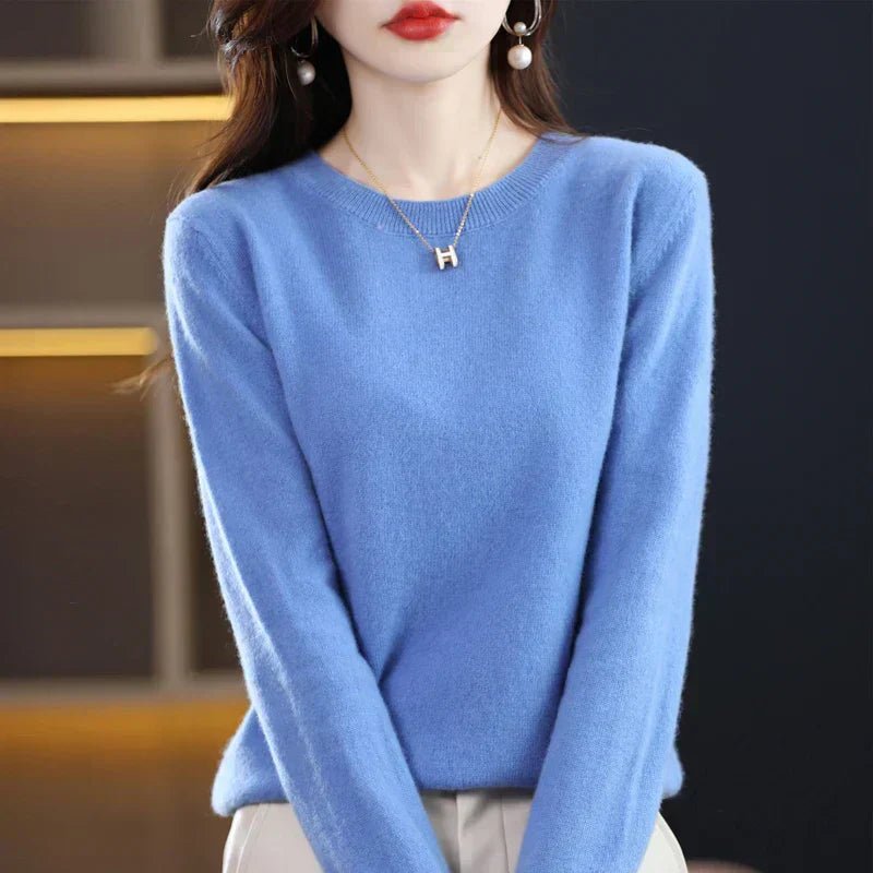 Marielle | Women's Classic Crew Neck Long Sleeve Sweater