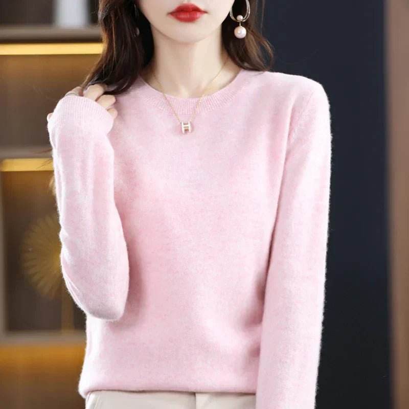 Marielle | Women's Classic Crew Neck Long Sleeve Sweater