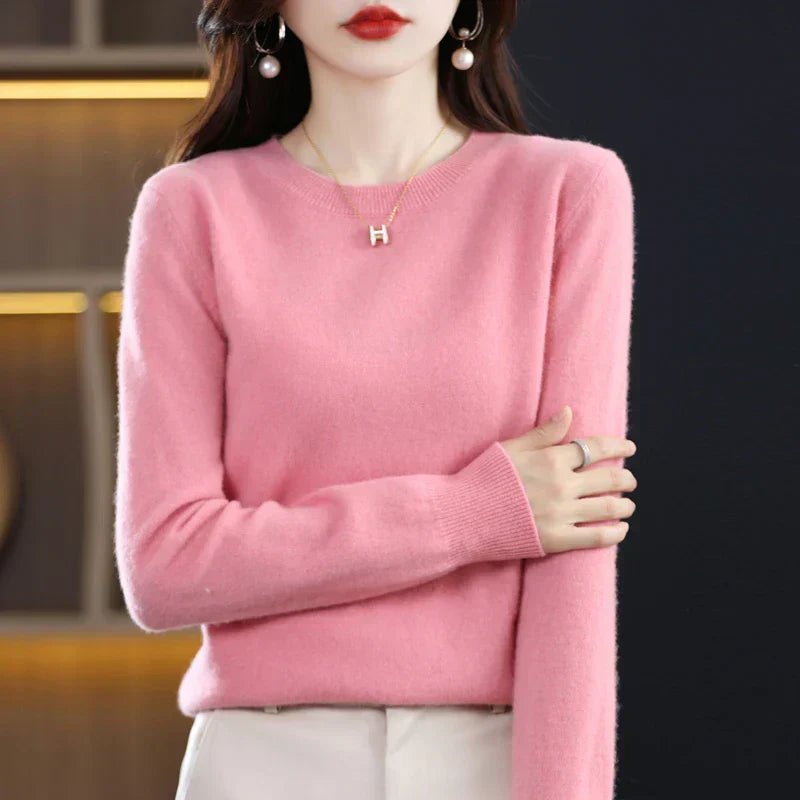Marielle | Women's Classic Crew Neck Long Sleeve Sweater