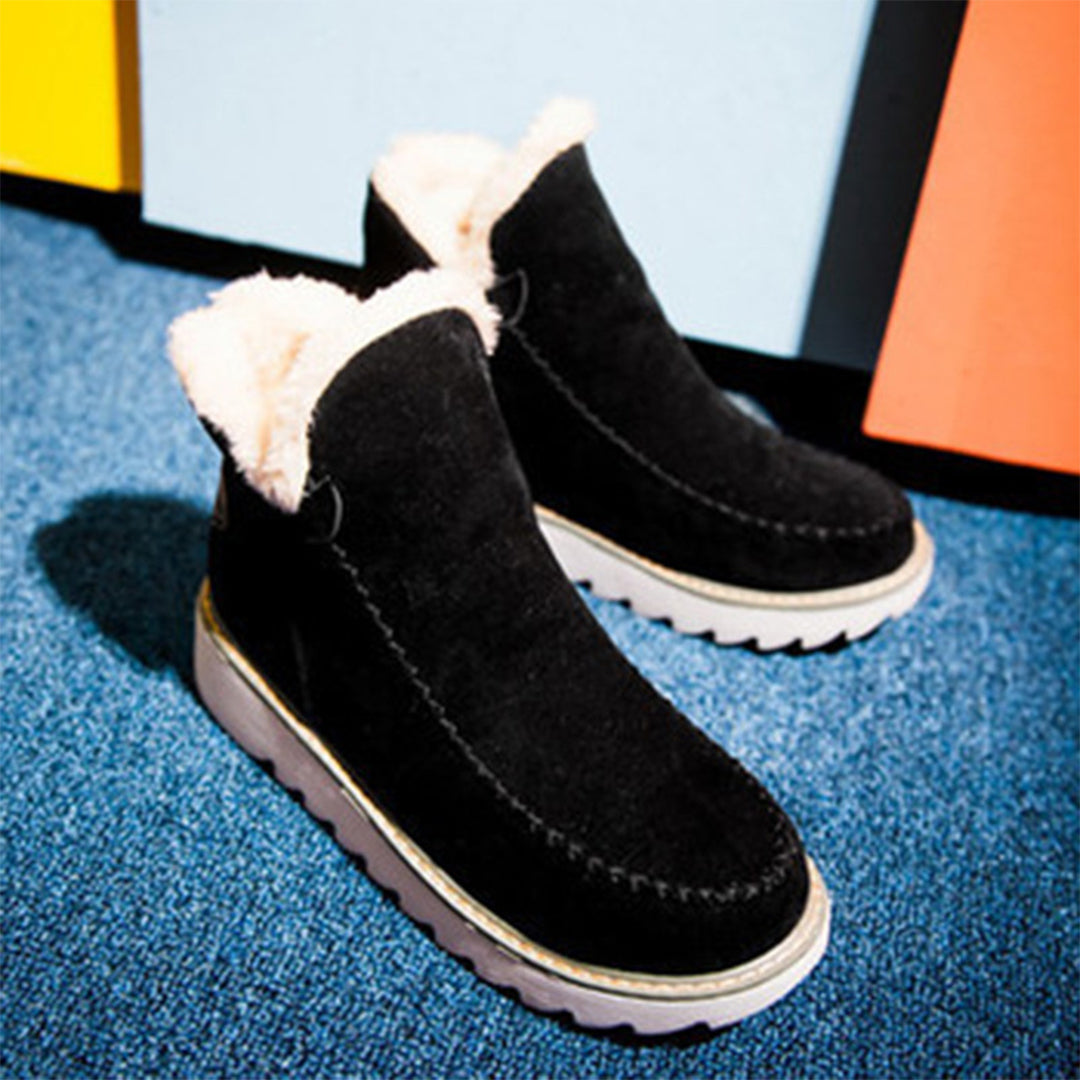 Marigold | Women's Faux Fur Platform Ankle Boots